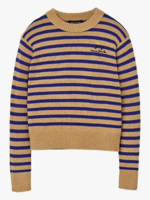 Marc Jacobs striped flower-embellished sweater