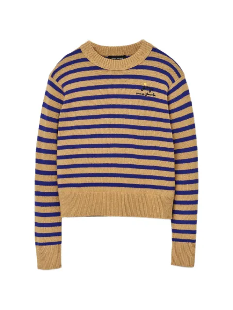 Marc Jacobs striped flower-embellished sweater