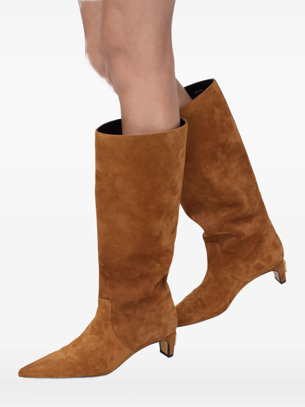 Marc Jacobs suede pointed-toe boots Brown