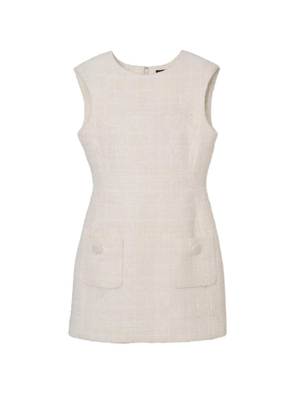 Marc Jacobs Tweed mini-jurk met zak Beige