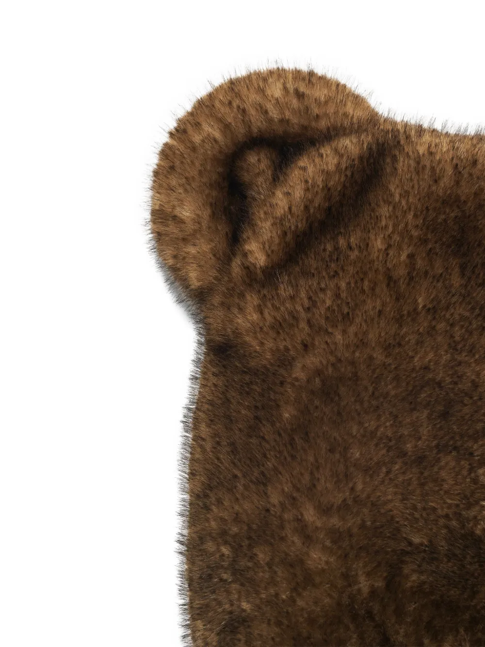 Marc Jacobs Bear-ear Faux-fur Hat In Brown