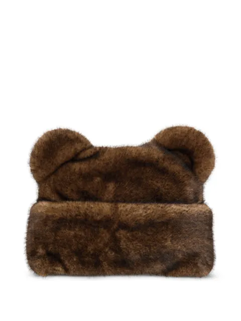 Marc Jacobs bear-ear faux-fur hat