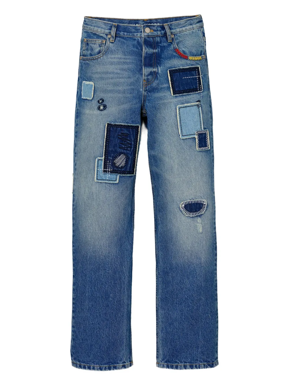 Marc Jacobs patchwork five-pocket jeans - Blu