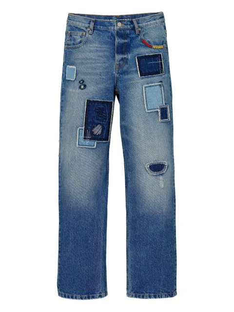 Marc Jacobs patchwork five-pocket jeans