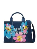 Marc Jacobs x Hattie Stewart medium floral-print denim tote bag - Blue