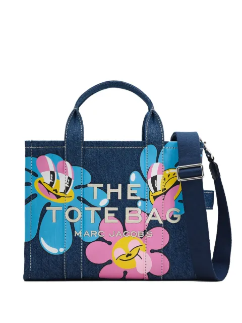Marc Jacobs x Hattie Stewart medium floral-print denim tote bag