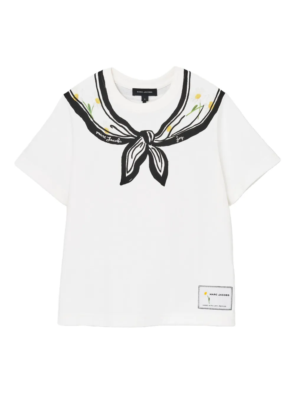 Marc Jacobs scarf-print tee - ホワイト Marc Jacobs scarf-print tee - ホワイト