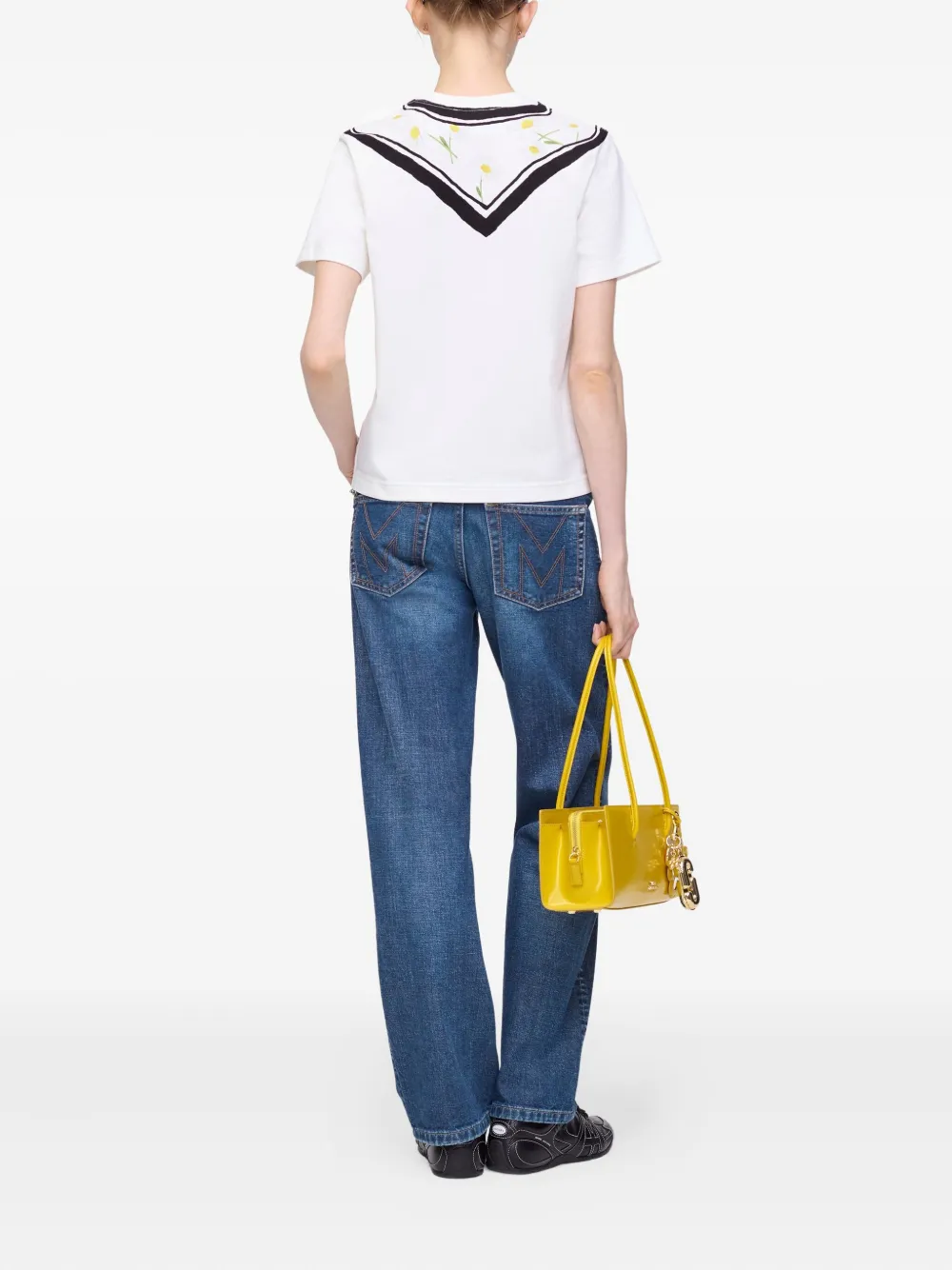 Marc Jacobs T-shirt met sjaalprint Wit