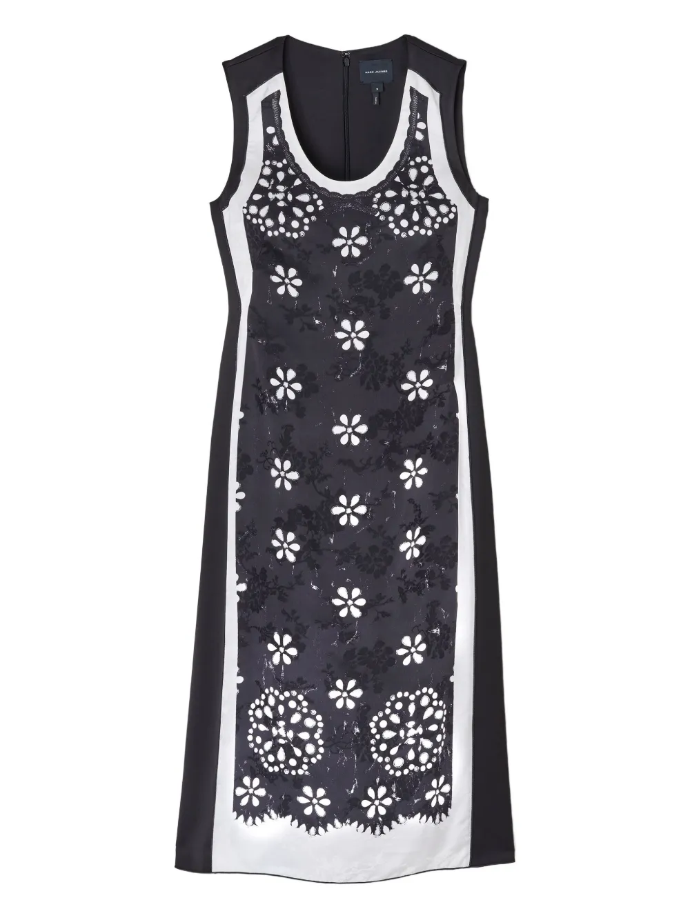 Marc Jacobs eyelet-floral dress Zwart