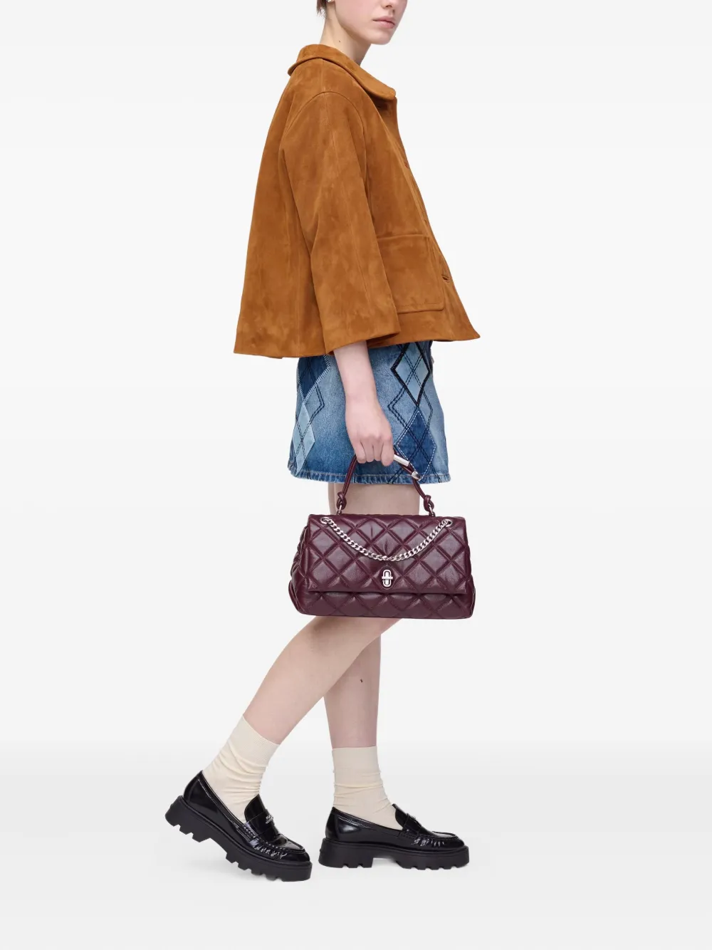 Marc Jacobs Doll suède jack met Peter Pan kraag Bruin