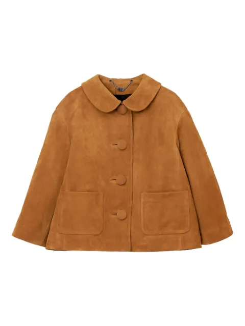 Marc Jacobs Doll Peter Pan-collar suede jacket