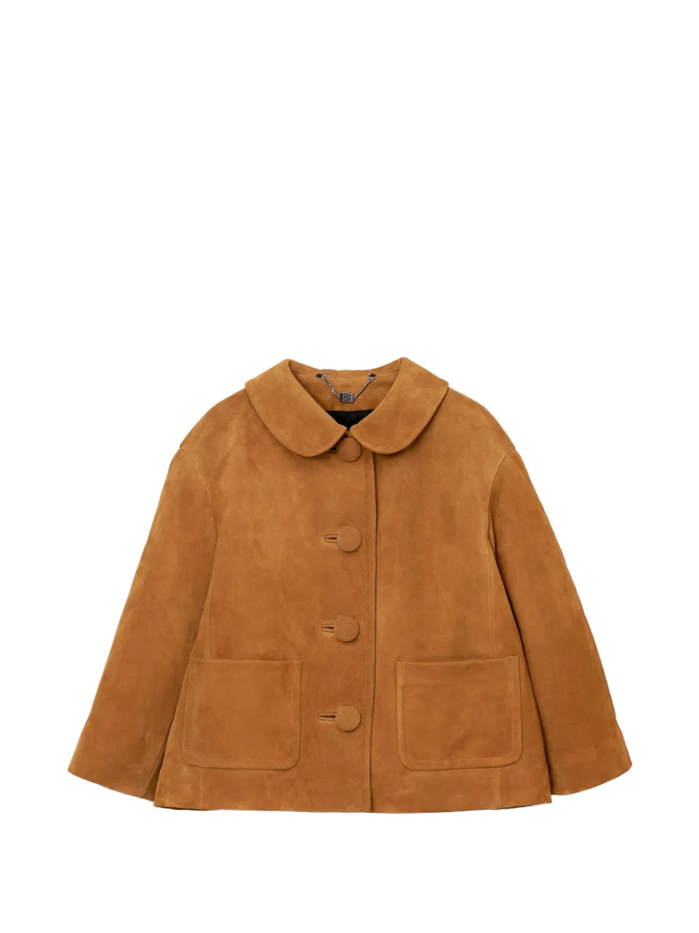 Marc Jacobs Doll Peter Pan-collar suede jacket - Marrone