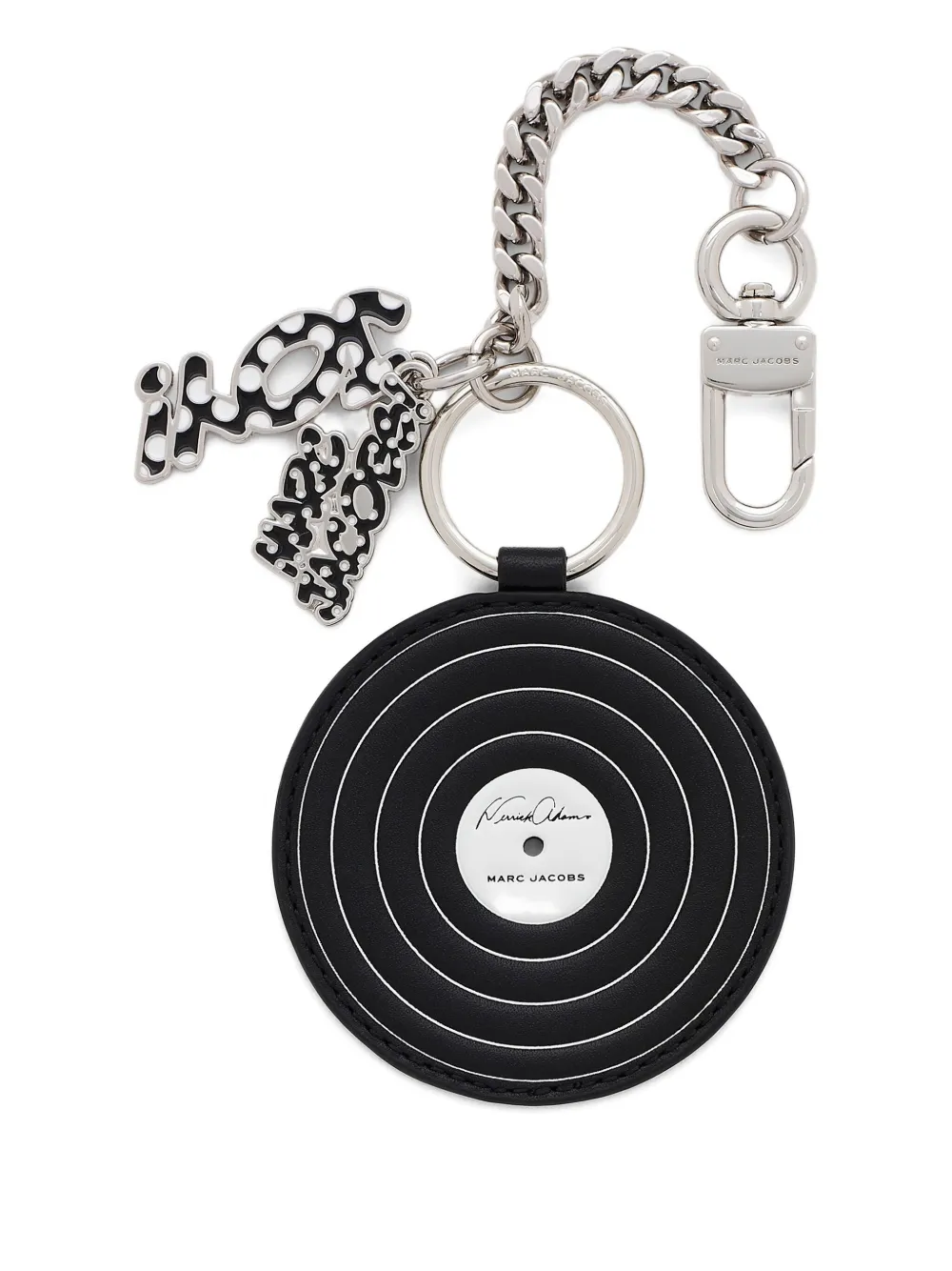 Marc Jacobs x Derrick Adams レザーキーホルダー - ブラック Marc Jacobs x Derrick Adams レザーキーホルダー - ブラック