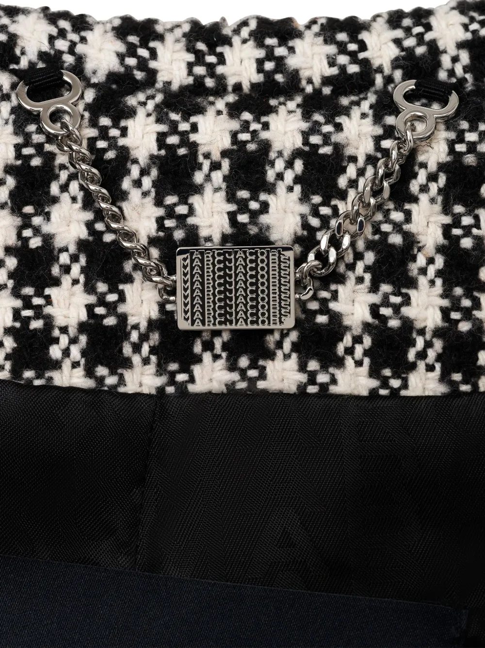 Marc Jacobs Tweed jack met gingham ruit Zwart