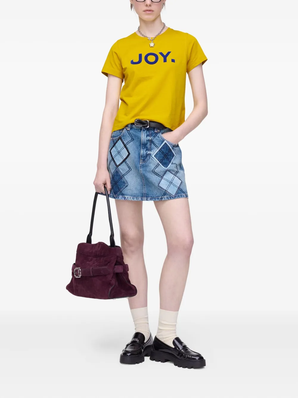 Marc Jacobs T-shirt met logo Geel