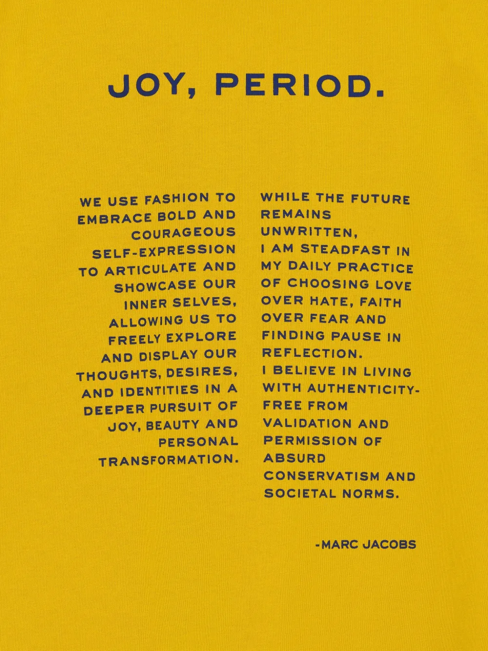 Marc Jacobs T-shirt met logo Geel