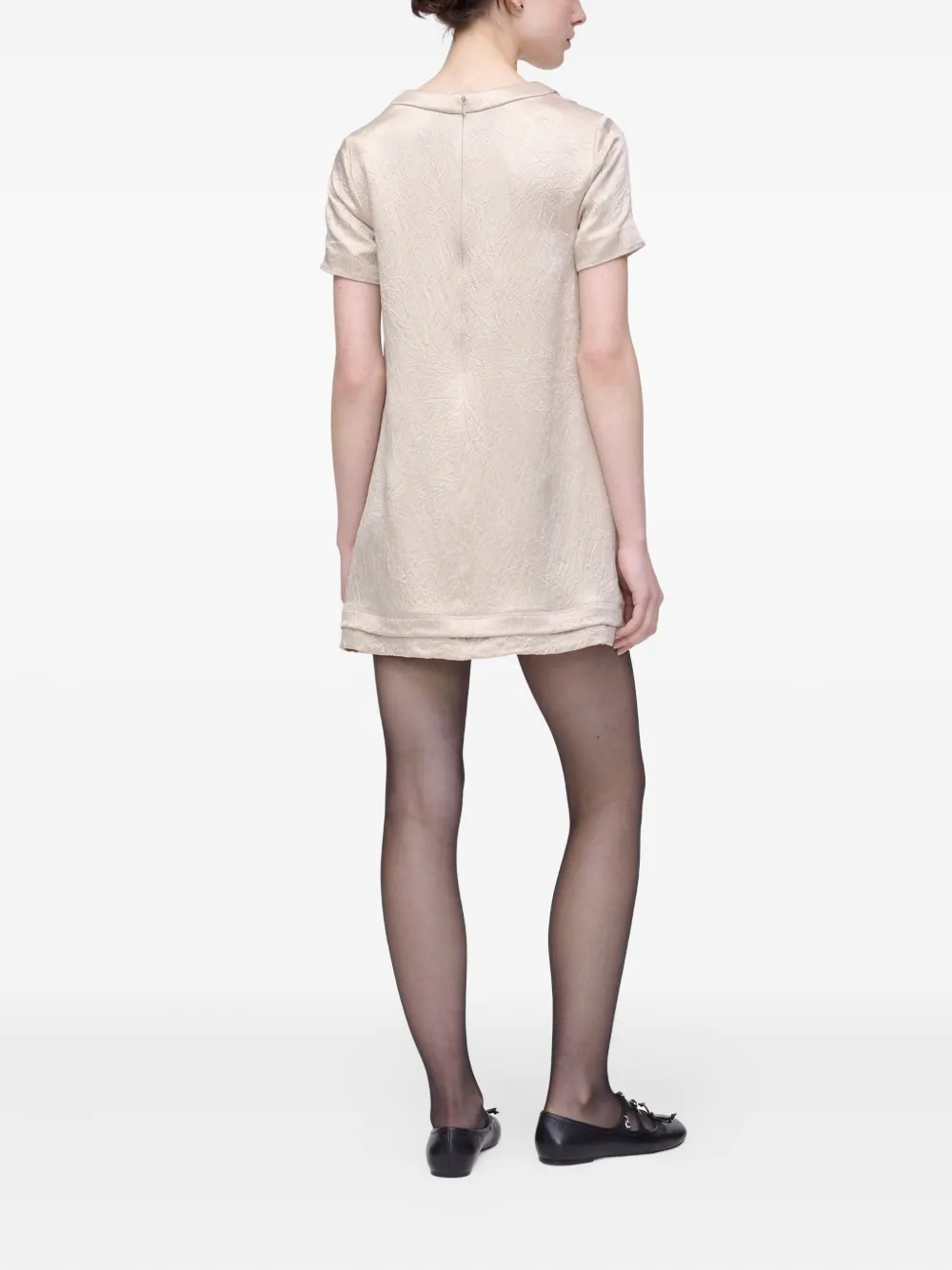 Marc Jacobs Jurk verfraaid met bloemen Beige