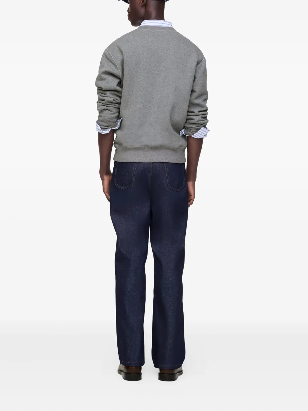 Marc Jacobs The Jean katoenen jeans met geborduurd logo Blauw