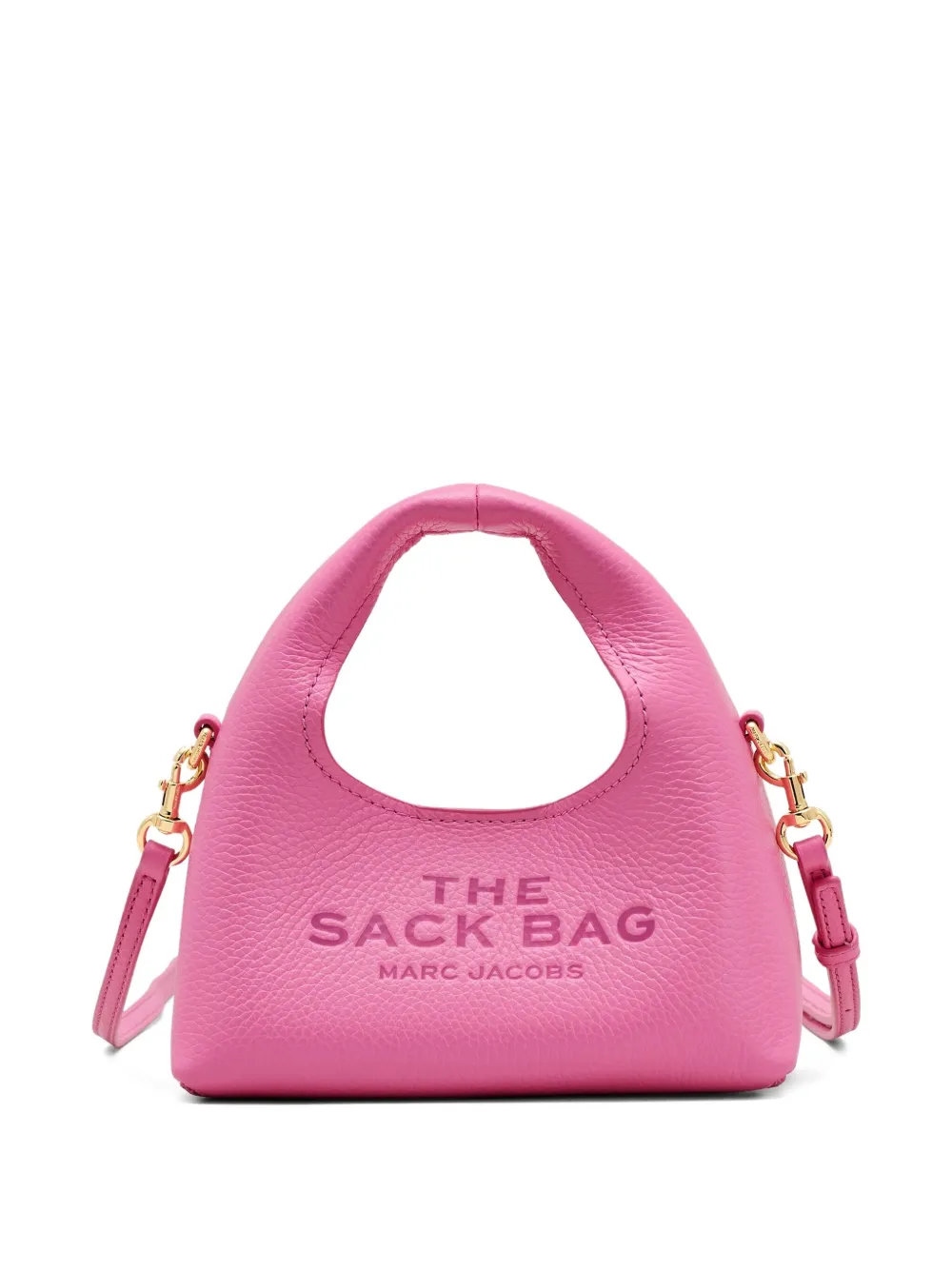 Marc Jacobs The Leather Mini Sack Bag crossbodytas Roze