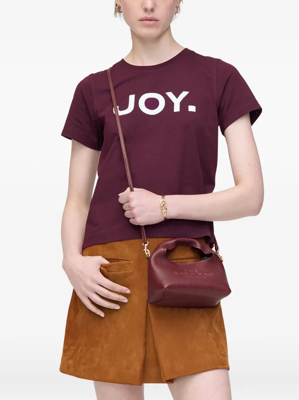 Marc Jacobs Crossbodytas met logo-reliëf Rood