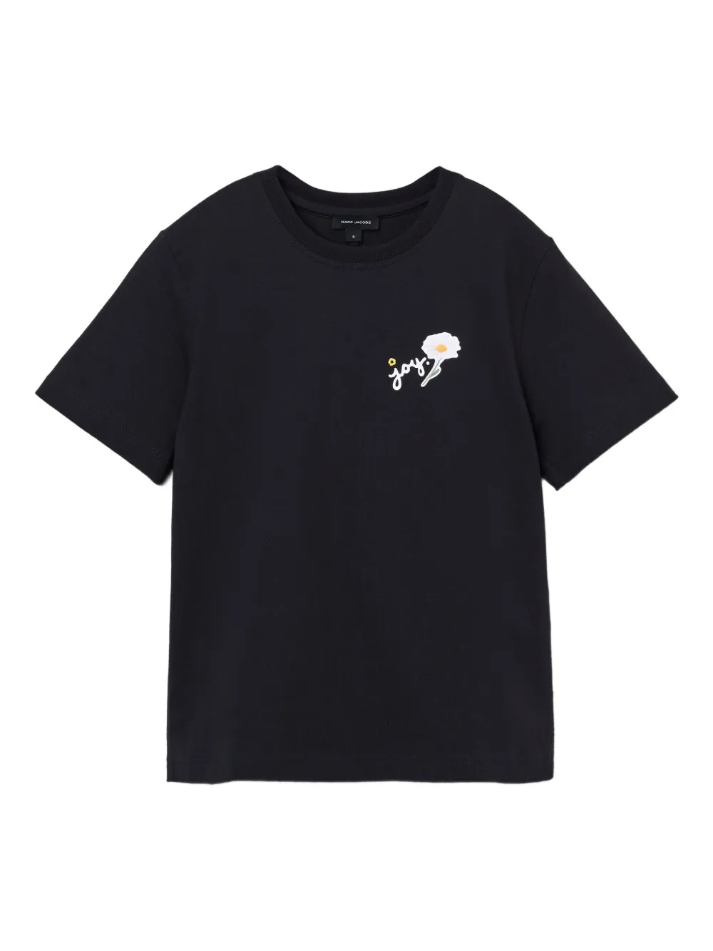 Marc Jacobs Katoenen T-shirt met madeliefjes Zwart