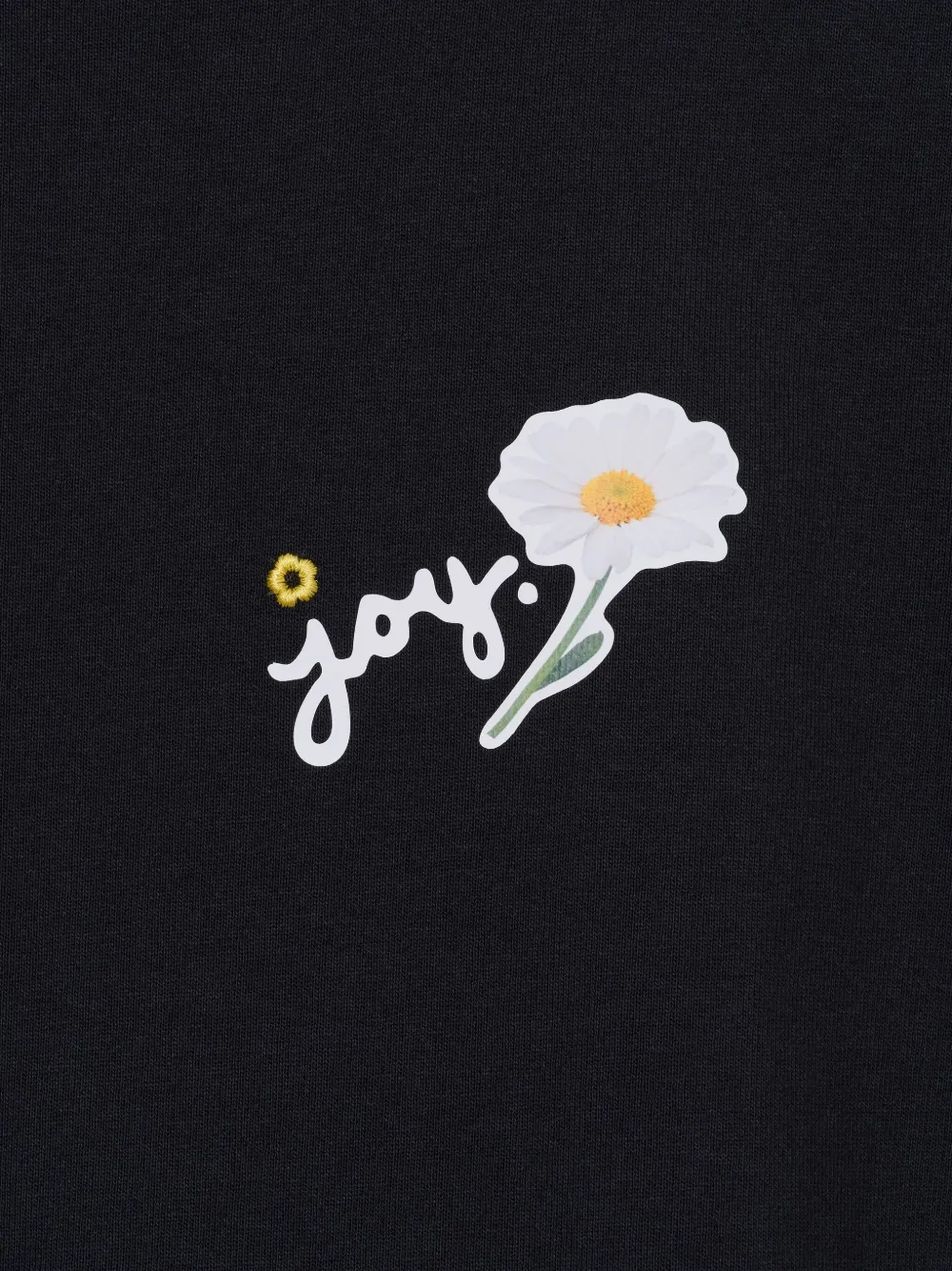 Marc Jacobs Katoenen T-shirt met madeliefjes Zwart