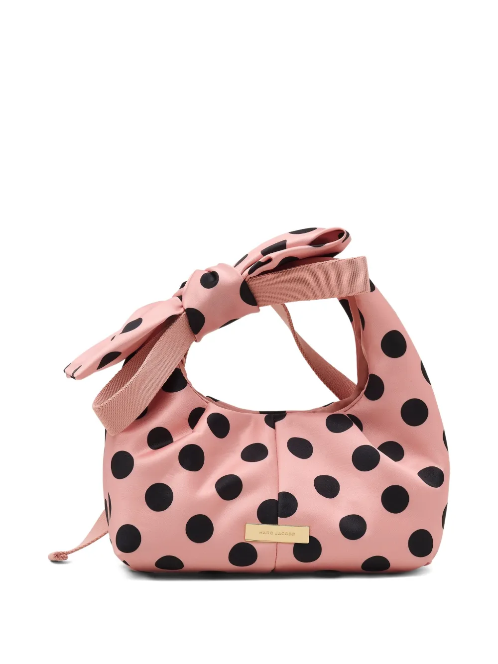 Marc Jacobs The Satijnen Dots Bow mini-shopper Roze