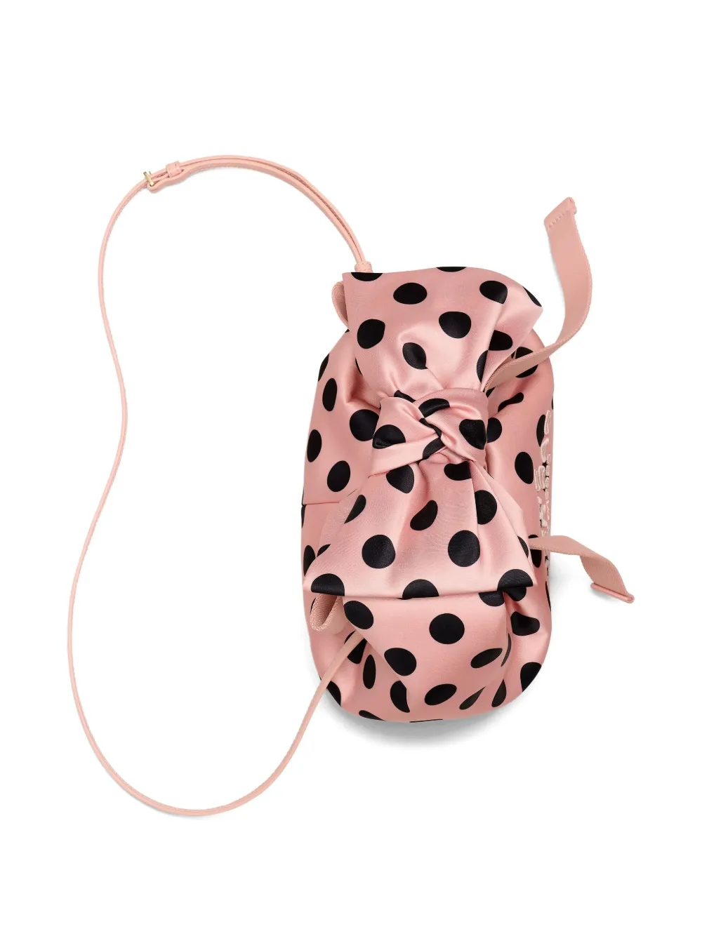 Marc Jacobs The Satijnen Dots Bow mini-shopper Roze