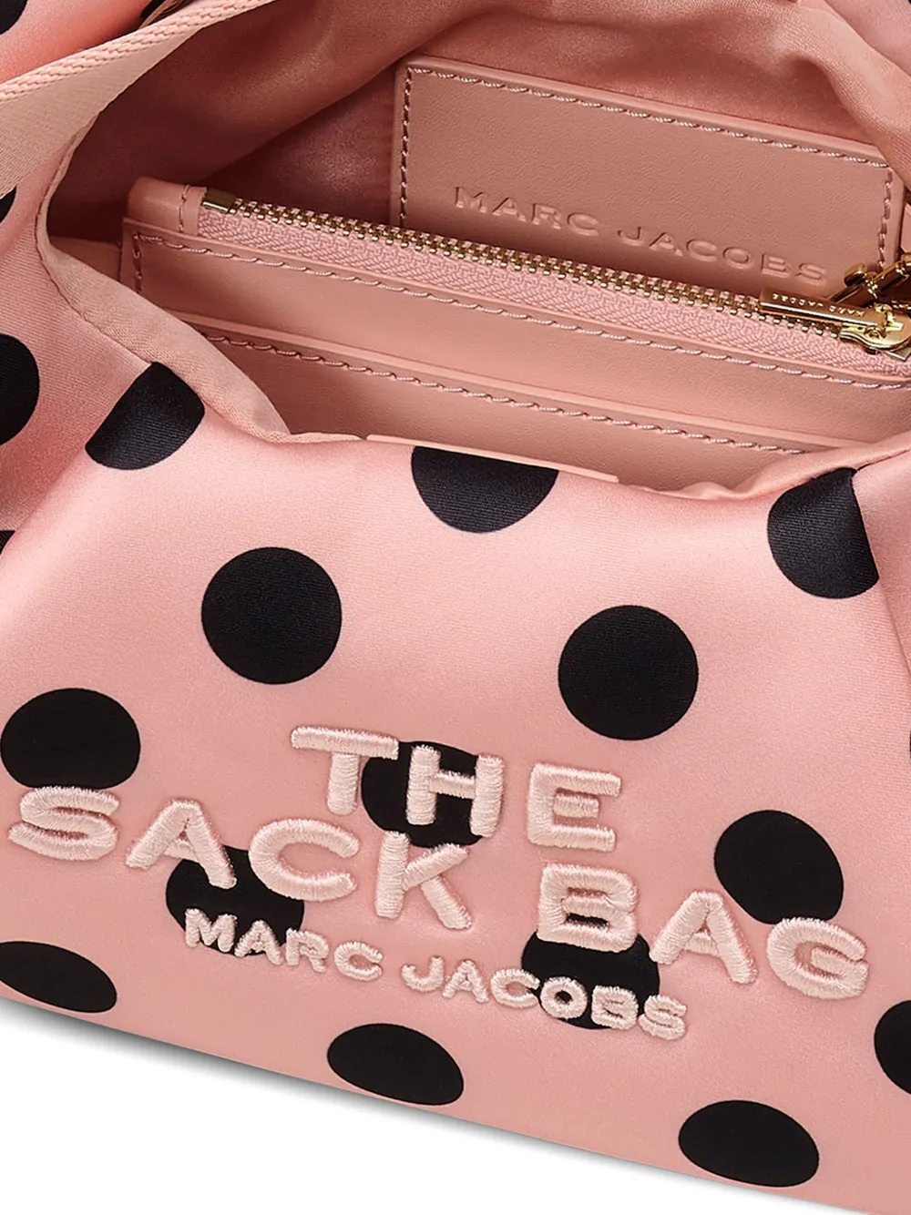 Marc Jacobs The Satijnen Dots Bow mini-shopper Roze