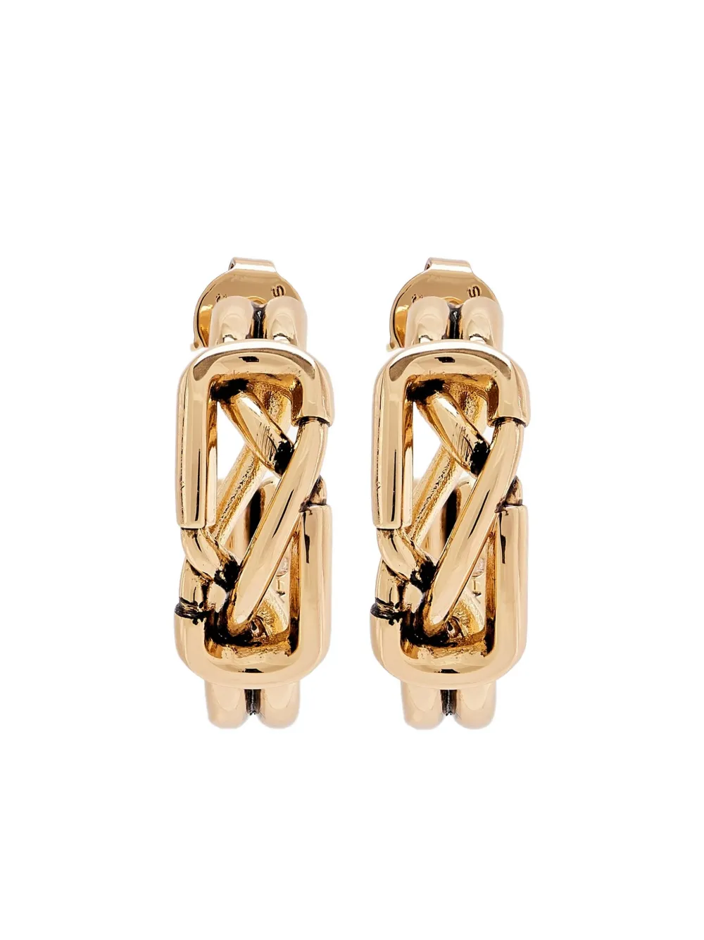 Marc Jacobs The Dual Hoop Earrings In Gold