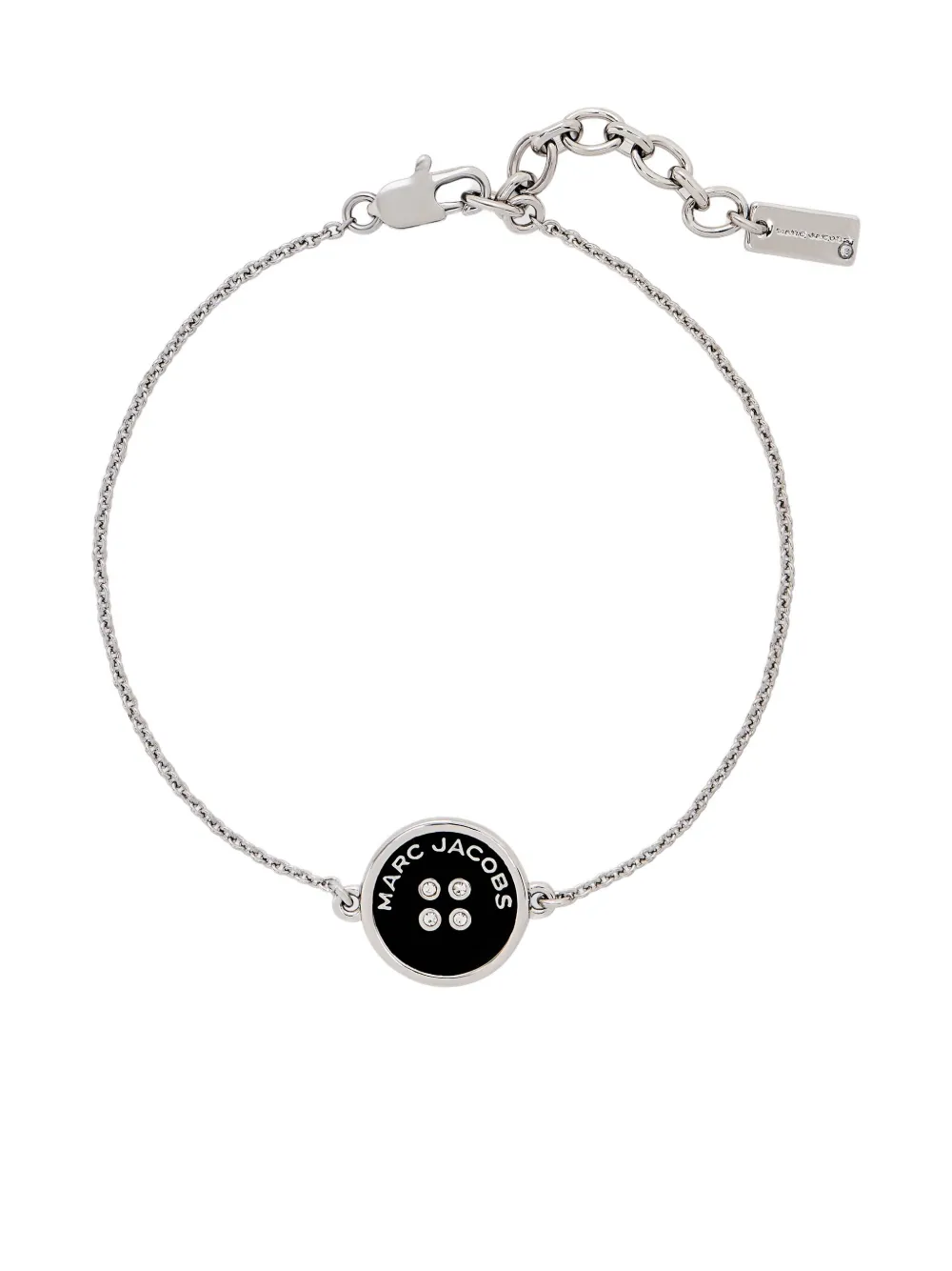 Marc Jacobs The Button Necklace In Metallic