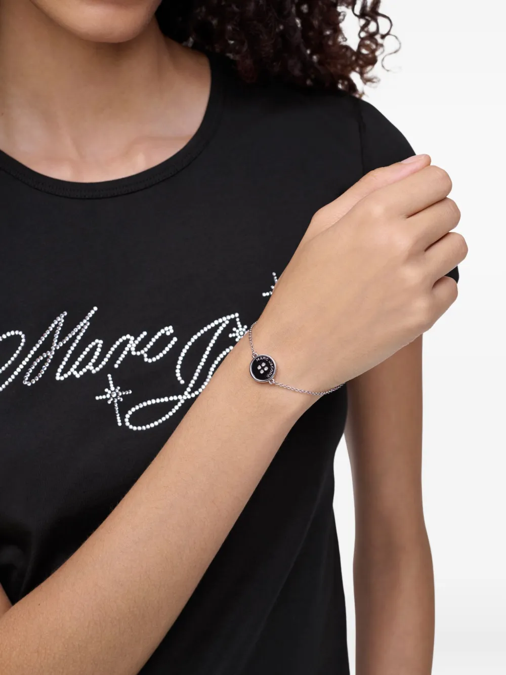 Marc Jacobs The Button Chain armband - Zwart