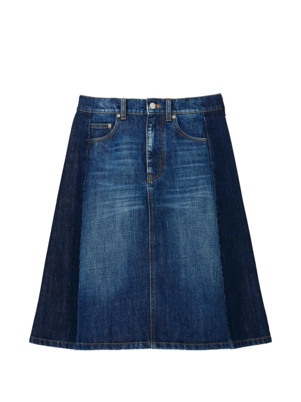Marc Jacobs two-tone denim skirt - Blu