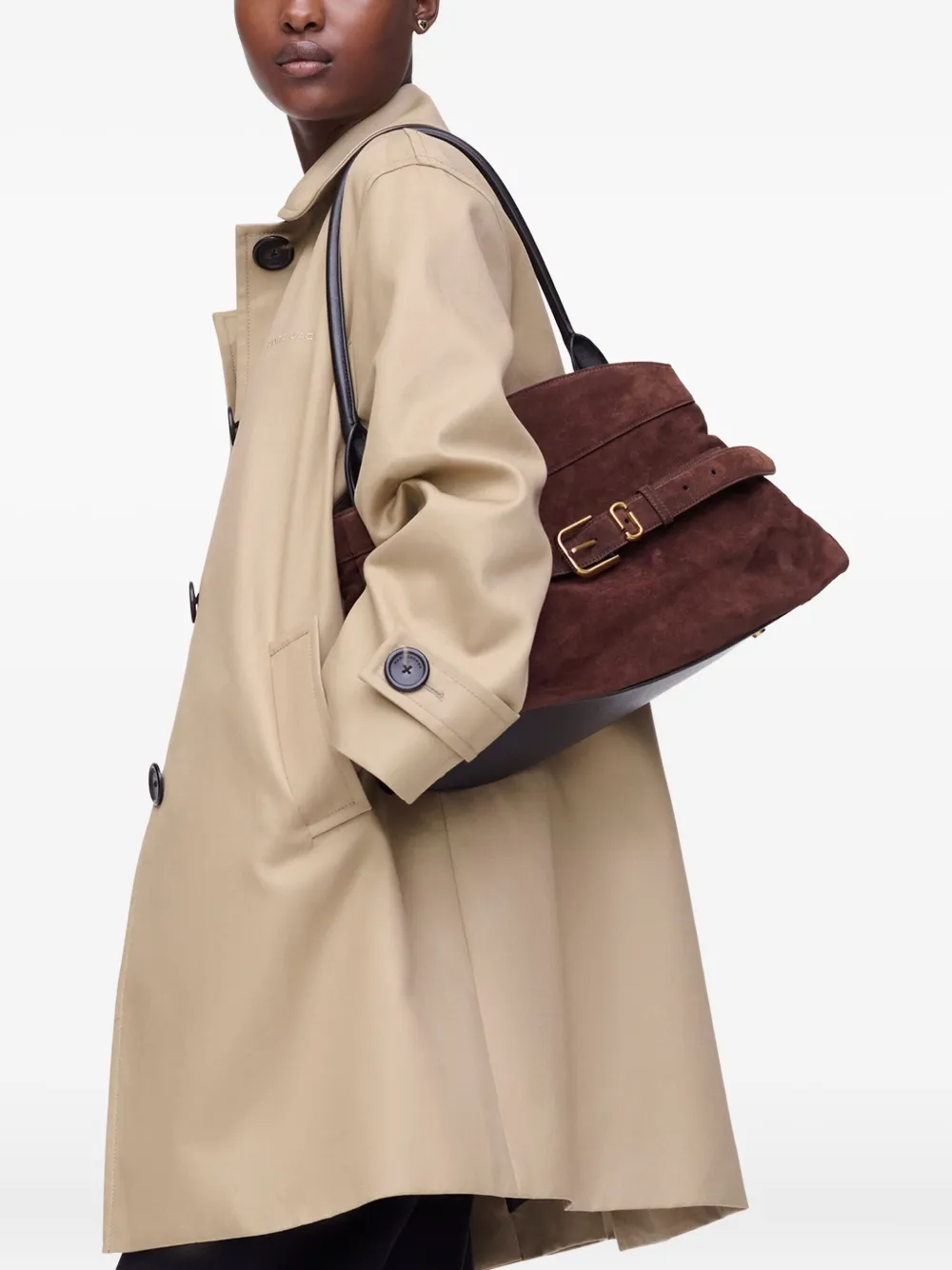 Marc Jacobs The Dakota suede tote bag - Bruin