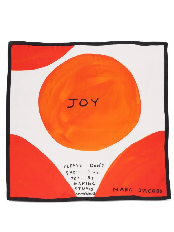 Marc Jacobs Joy-print Silk Scarf | Orange | FARFETCH