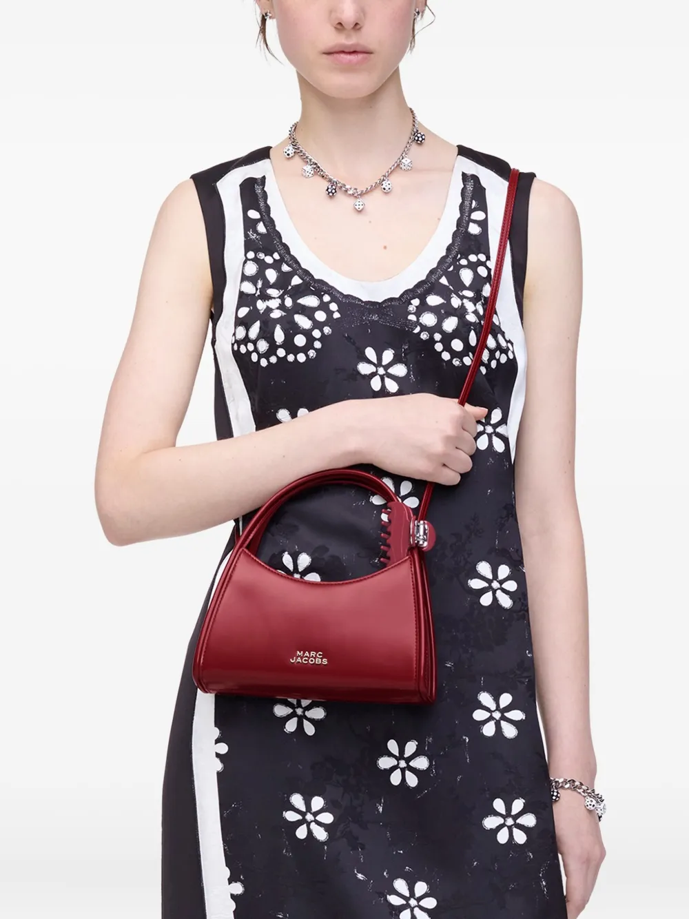 Marc Jacobs The Glam Claw Clip crossbodytas Rood