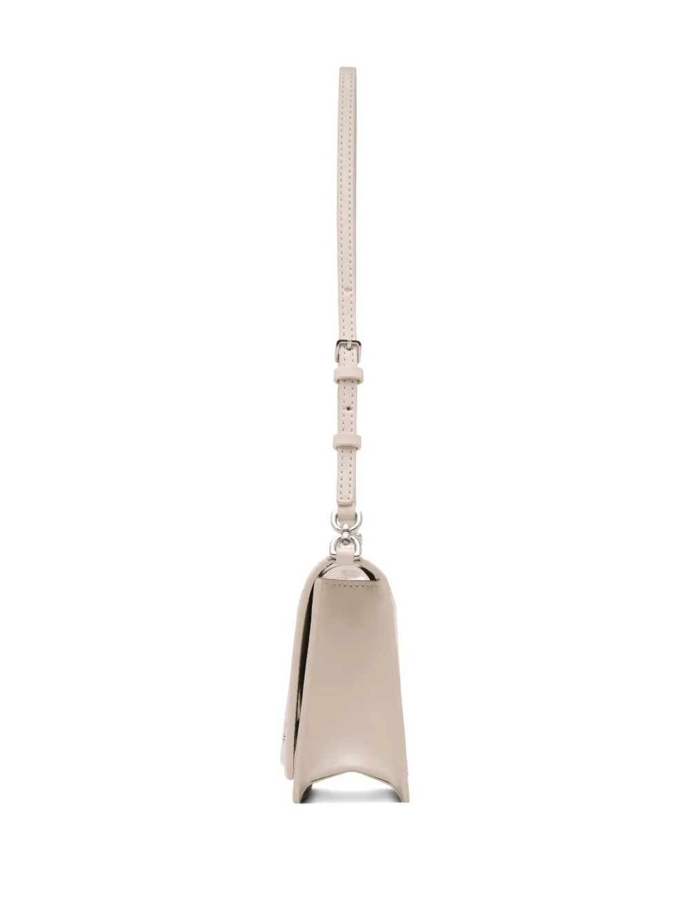 Marc Jacobs The Mirror Leather Shoulder Bag In White