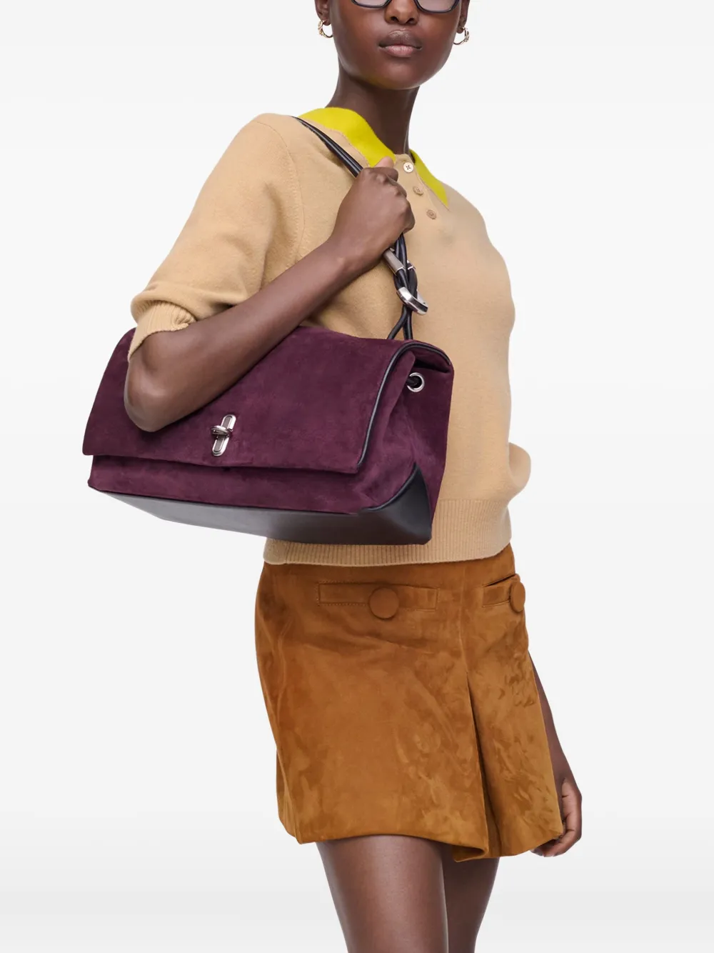Marc Jacobs Grote The Dual schoudertas - Paars