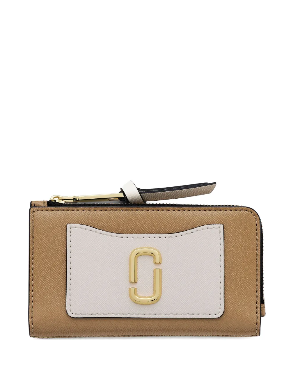 Marc Jacobs Zip-around Leather Wallet In Brown