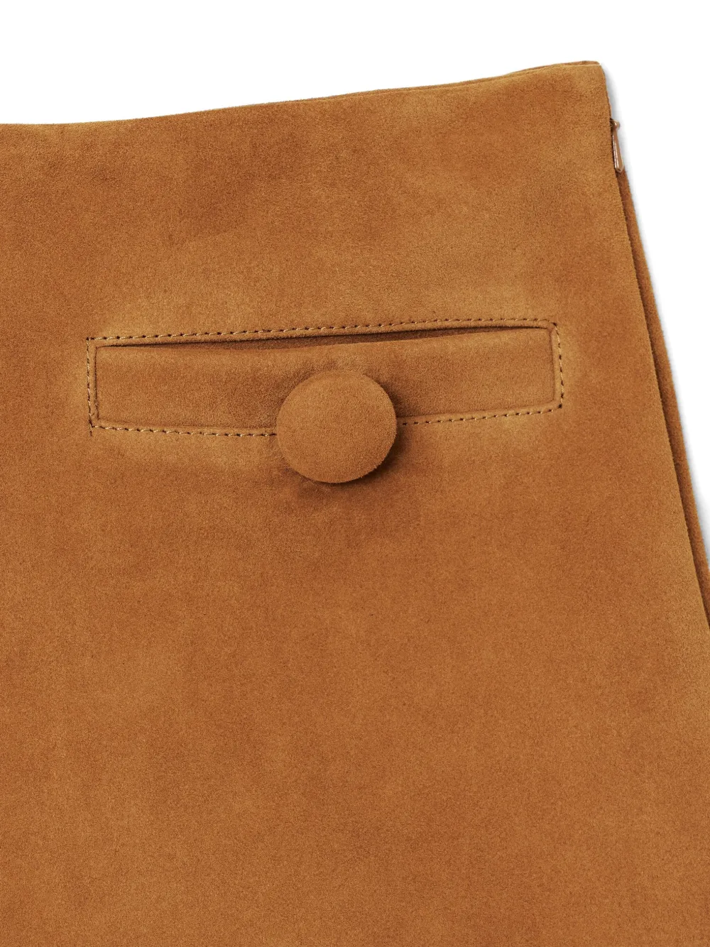Marc Jacobs Suède mini-plooirok Bruin