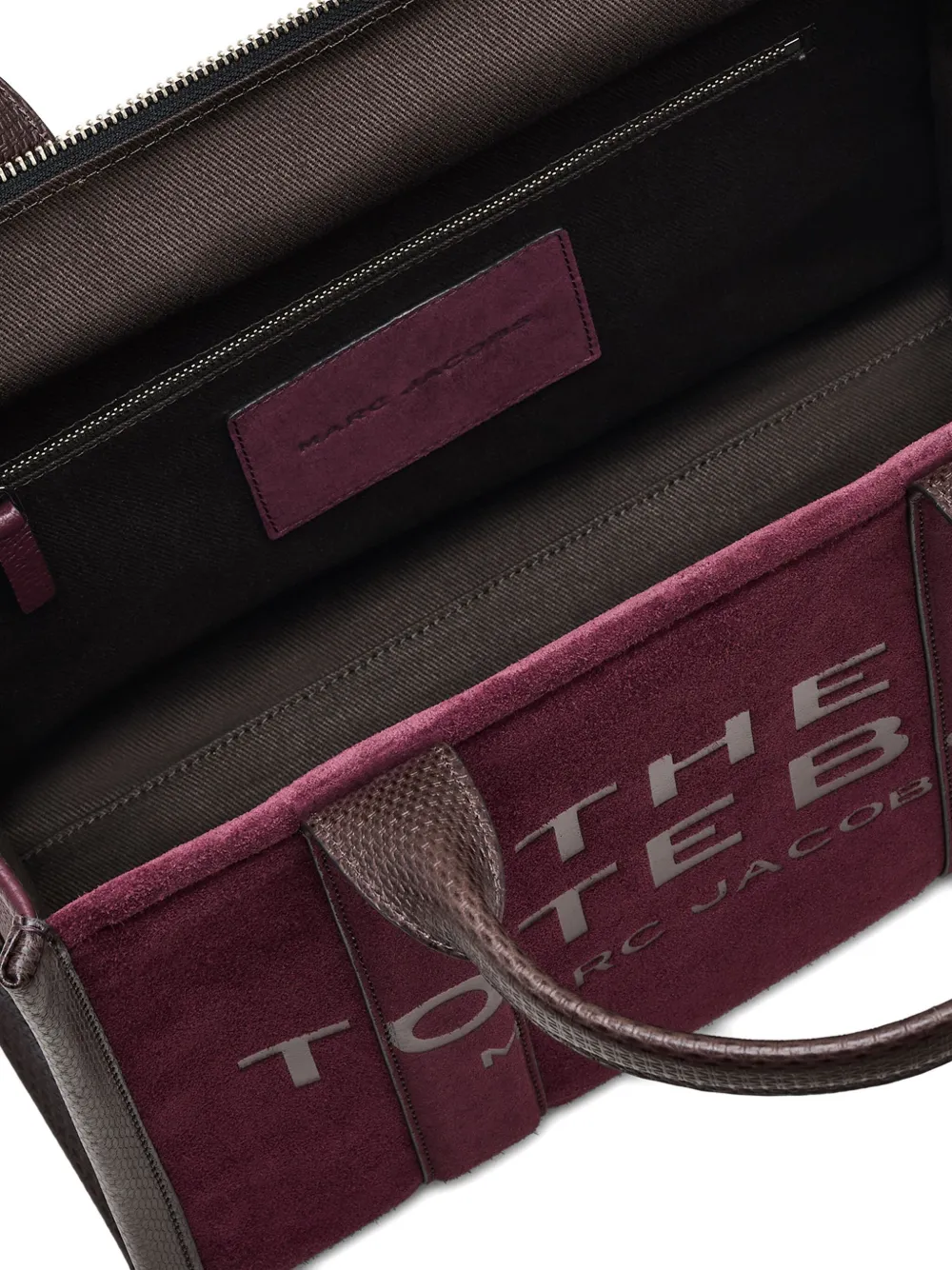 Marc Jacobs Medium The Suède Shopper Rood