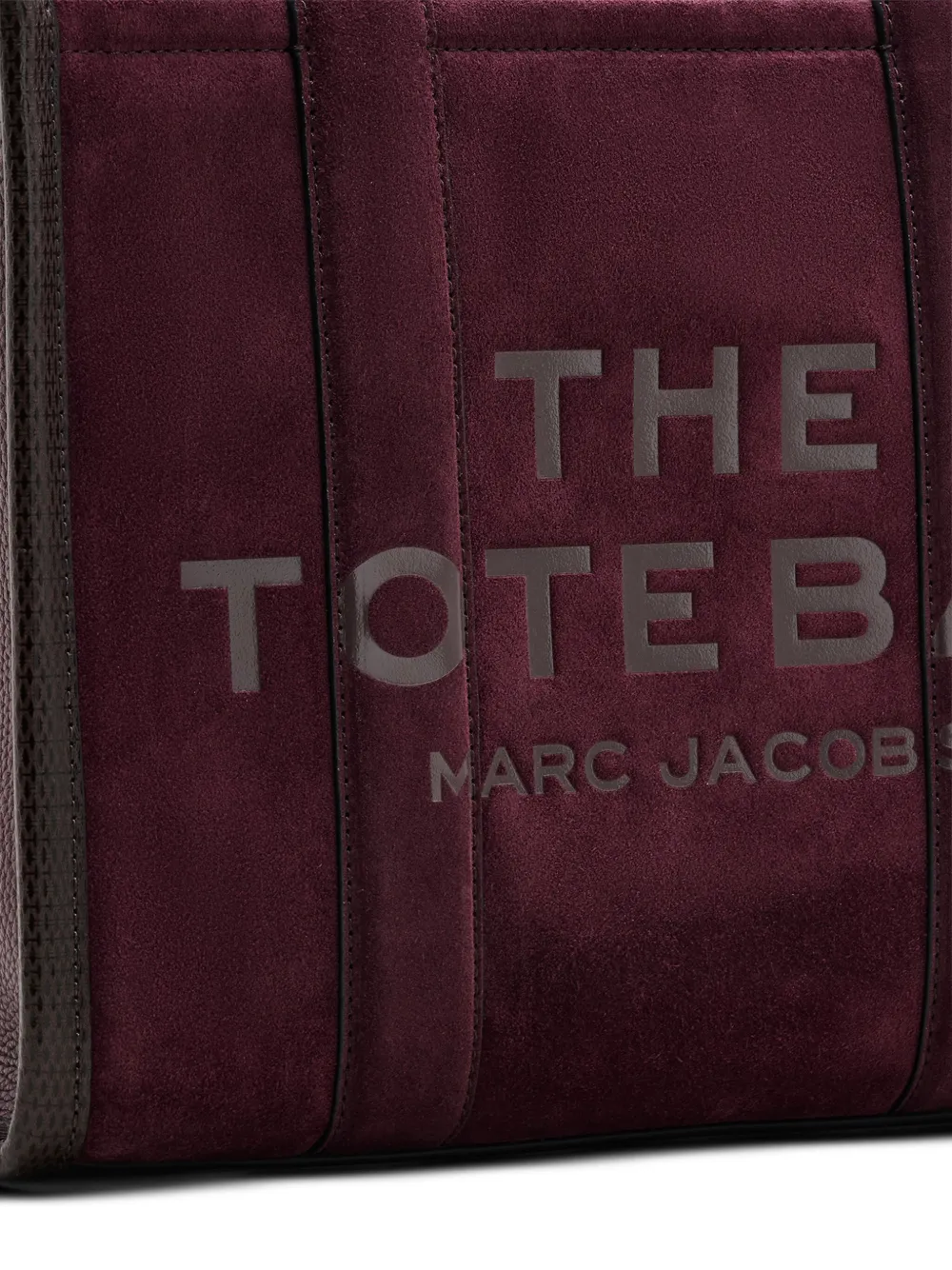 Marc Jacobs Medium The Suède Shopper Rood