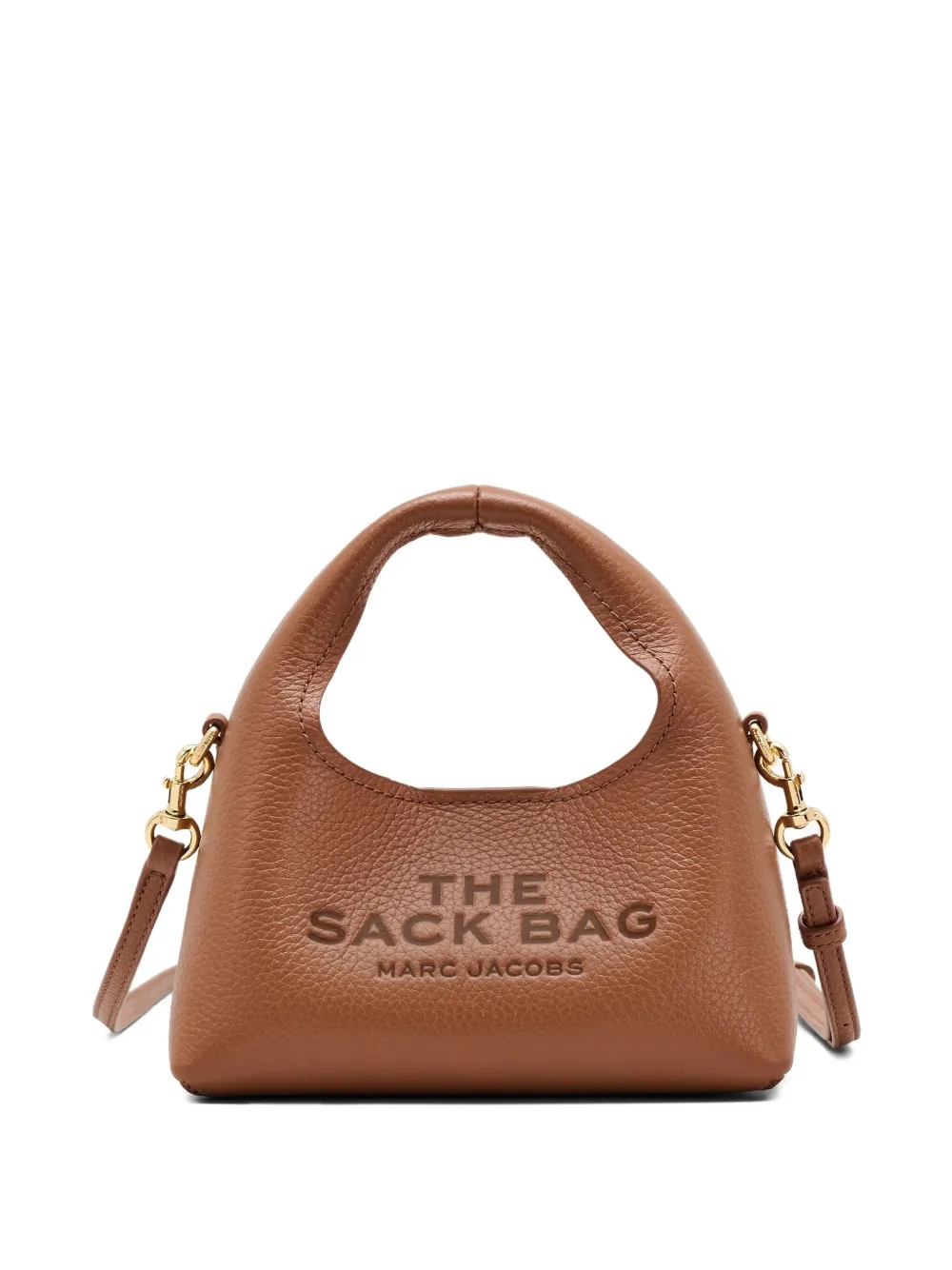 Marc Jacobs The Sack micro leather top-handle tote bag - Bruin