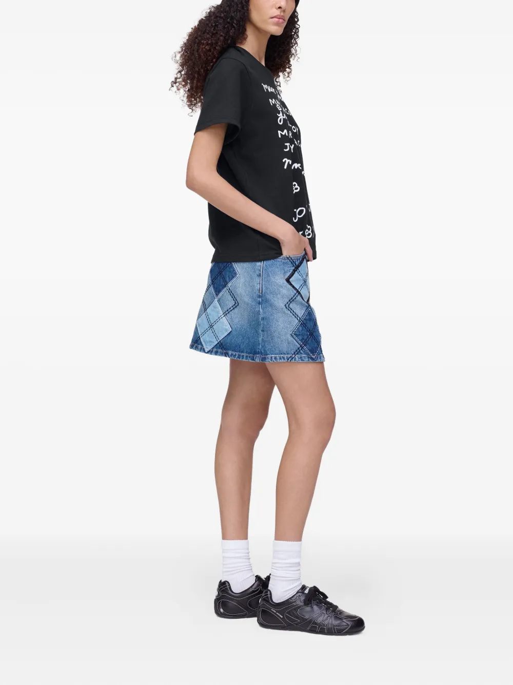 Marc Jacobs Daisy-print T-shirt In Black