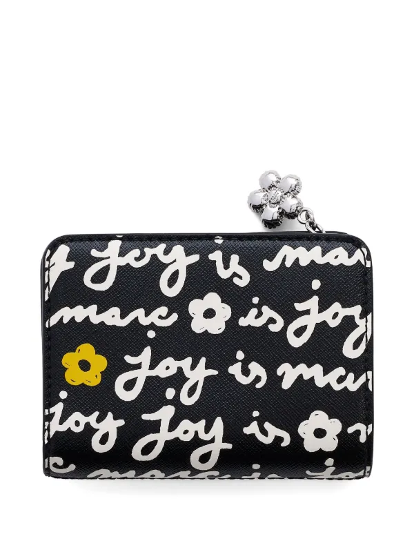 Marc Jacobs The Joy フローラル 財布 | ブラック | FARFETCH JP