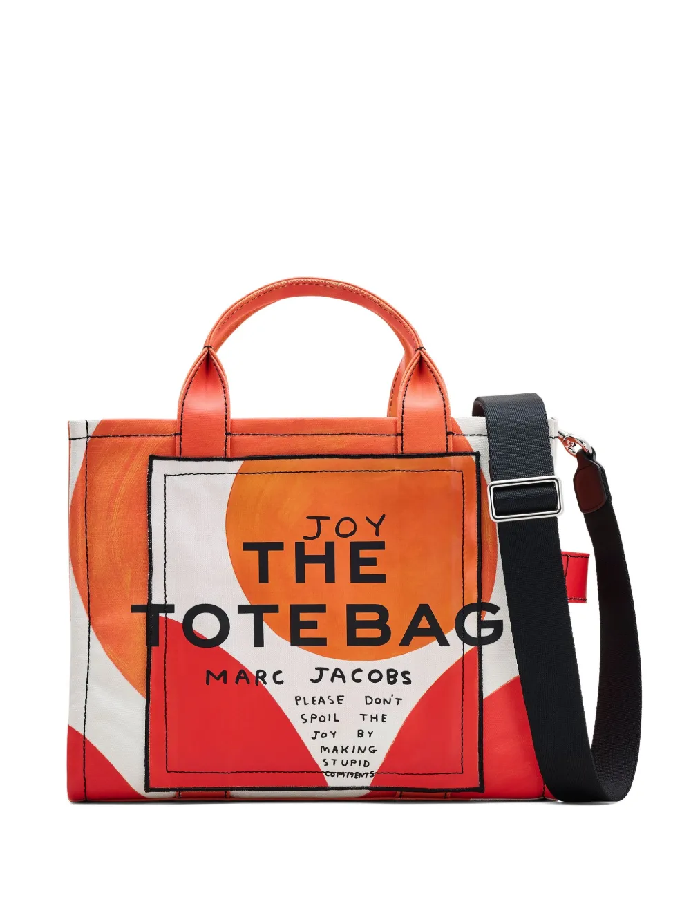 Marc Jacobs x David Shrigley The Canvas Medium Tote バッグ - オレンジ Marc Jacobs x David Shrigley The Canvas Medium Tote バッグ - オレンジ