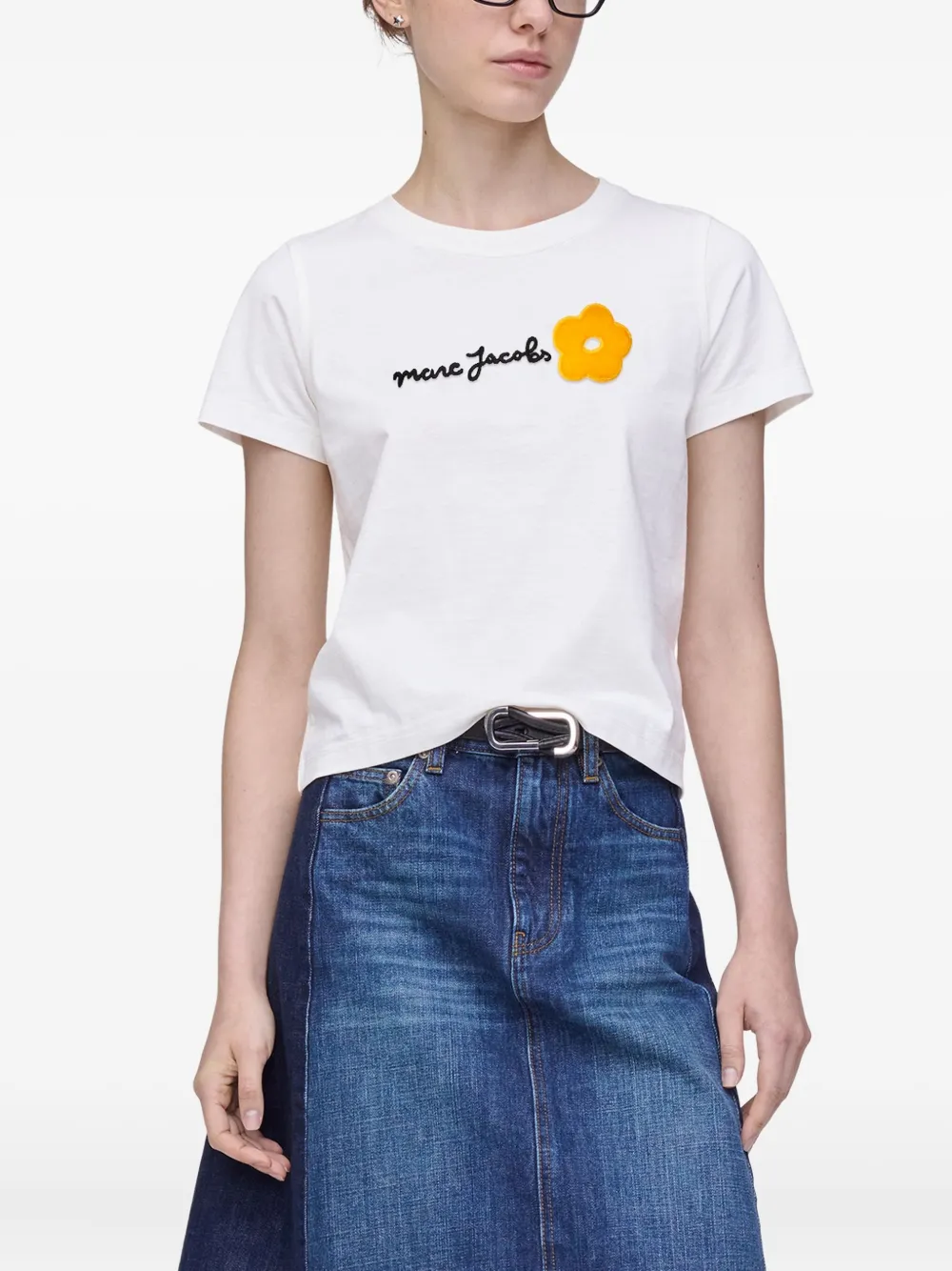 Marc Jacobs T-shirt met logo-applicatie Wit