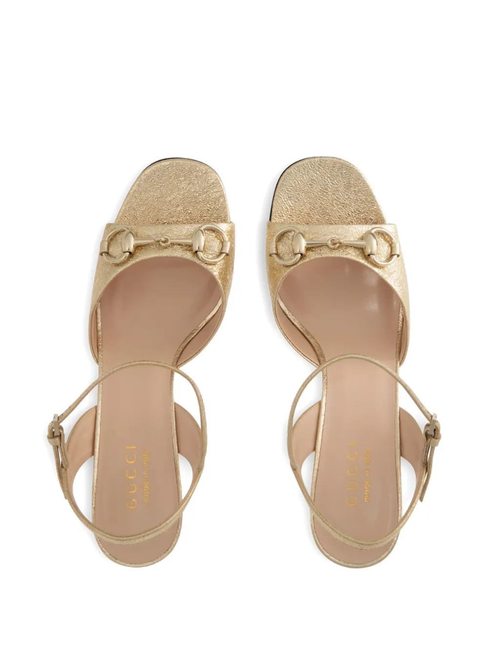 Gucci 75mm Horsebit sandals Neutrals