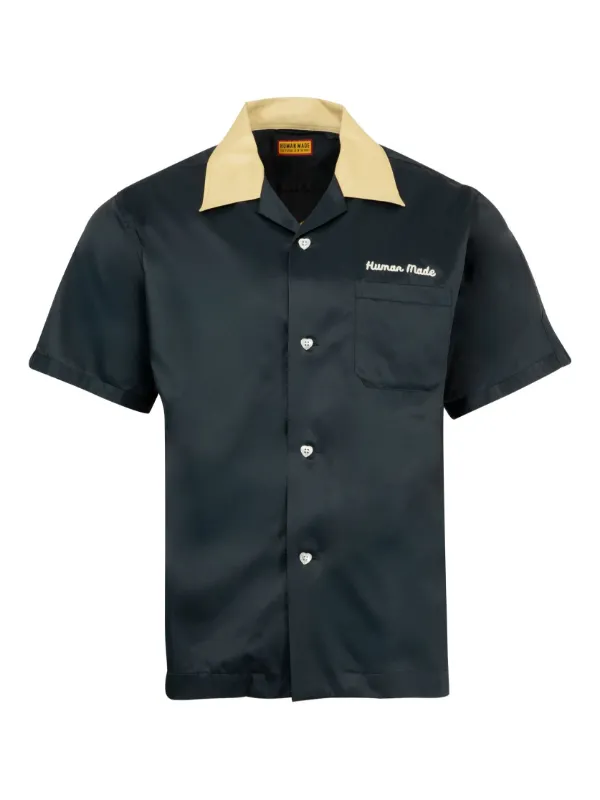 Human Made short-sleeve Bowling Shirt | Black | FARFETCH UK