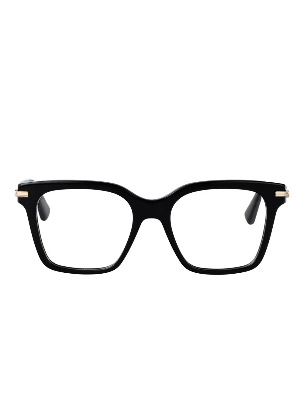 Ferragamo Eyewear Rectangle-frame Logo-detail Glasses In Gold
